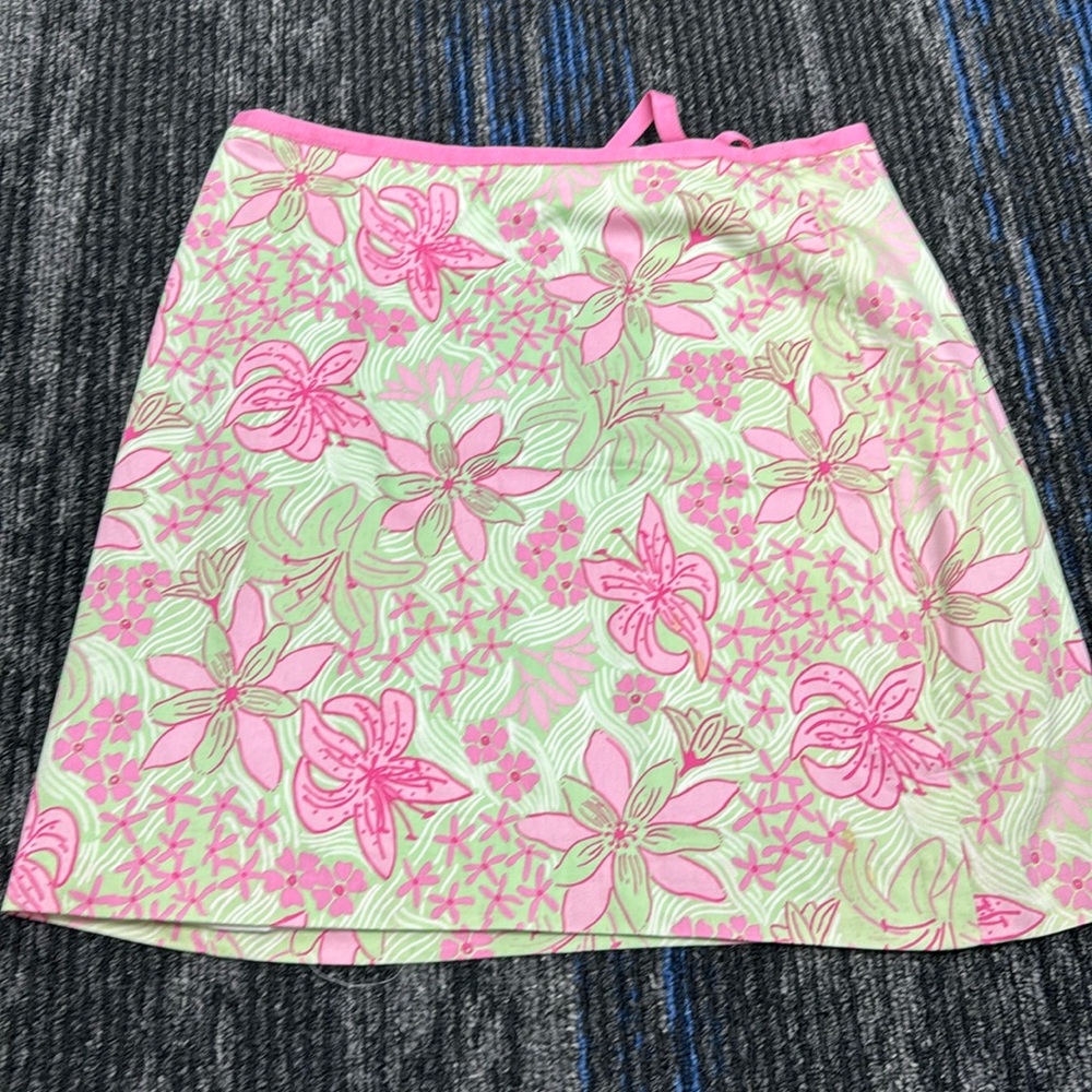 Lilly Pulitzer Vintage flower Print Skirt size 12